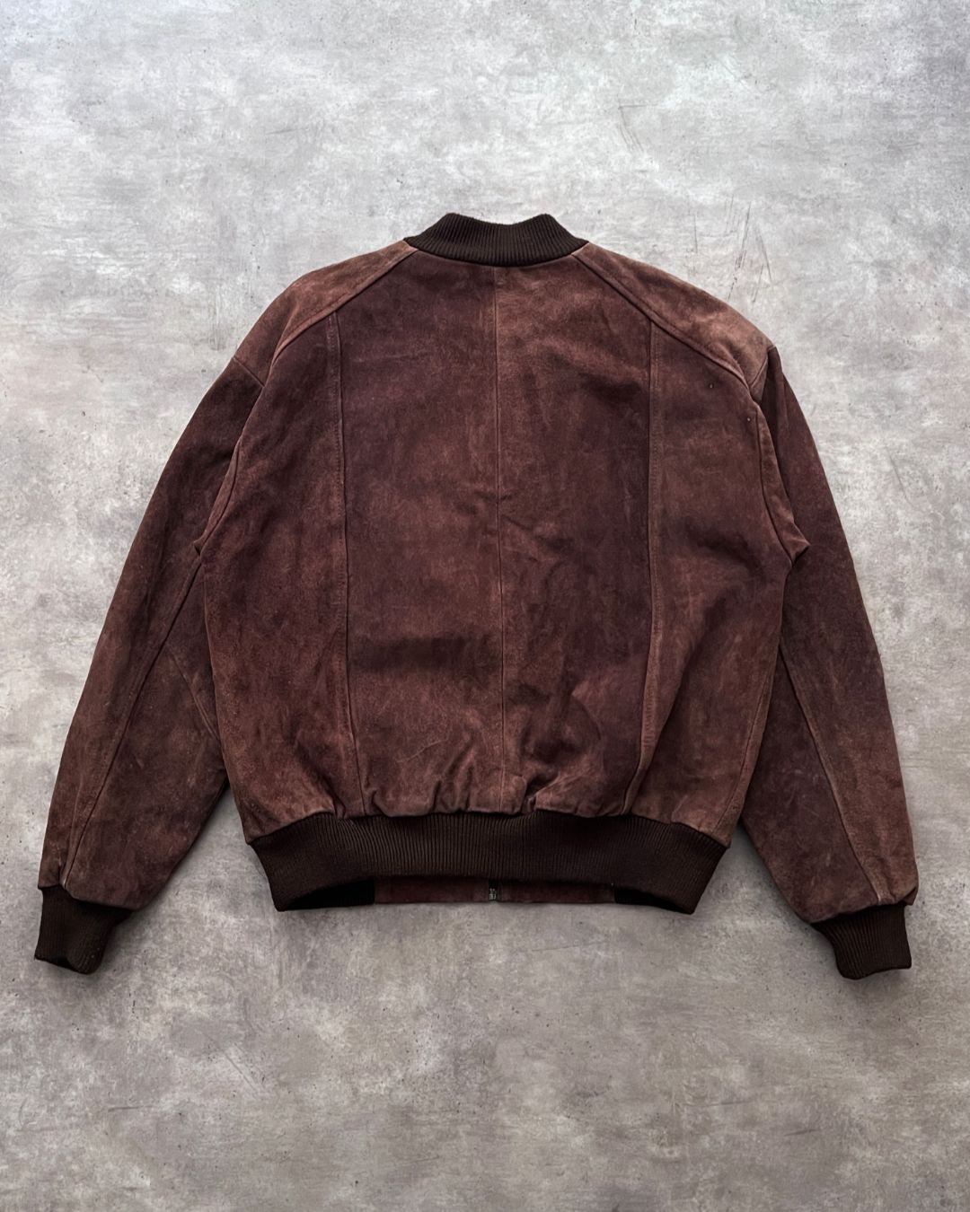 BOMBER LEATHER JACKET BR (L)