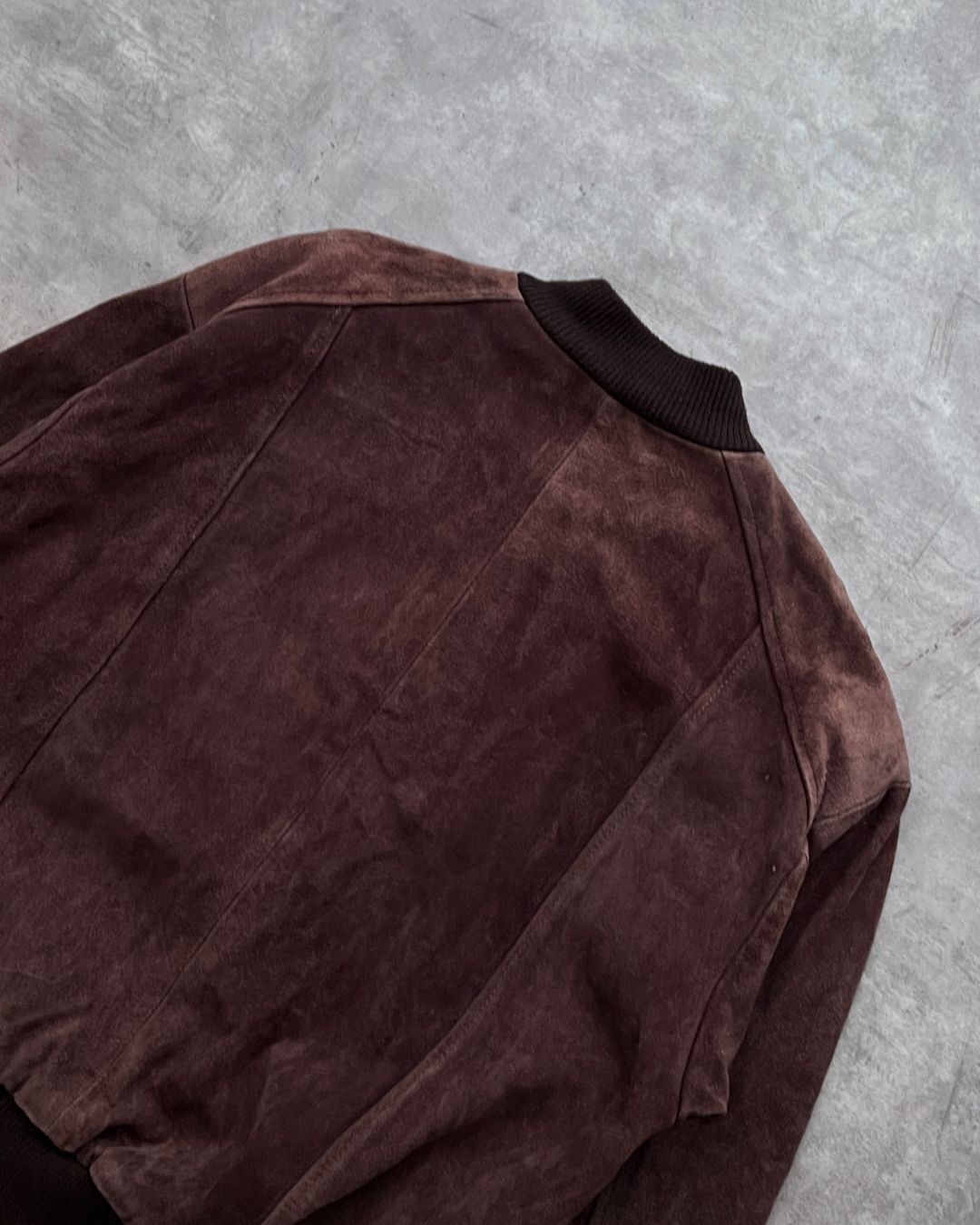 BOMBER LEATHER JACKET BR (L)