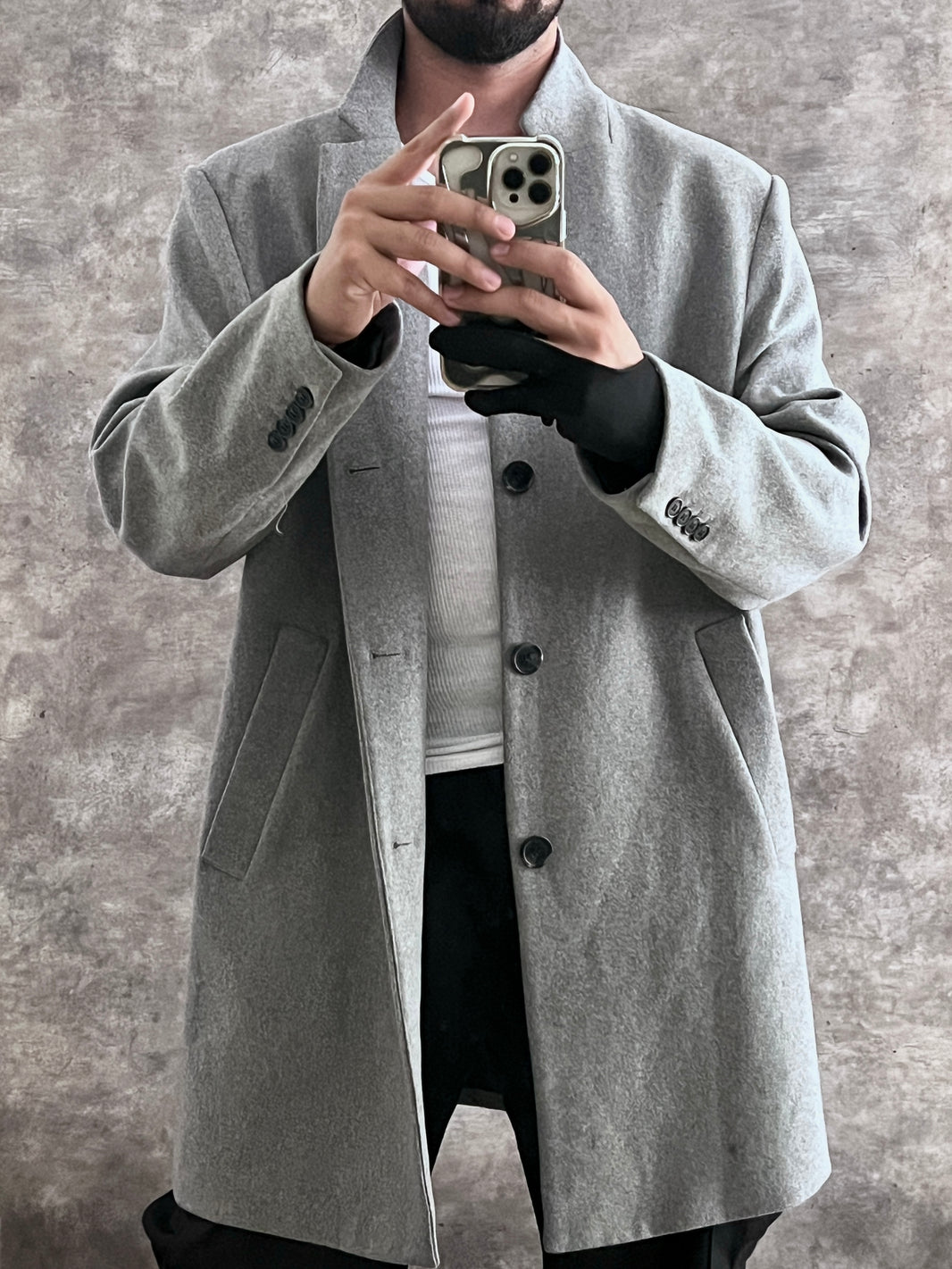 Abrigo tipo lana (L)