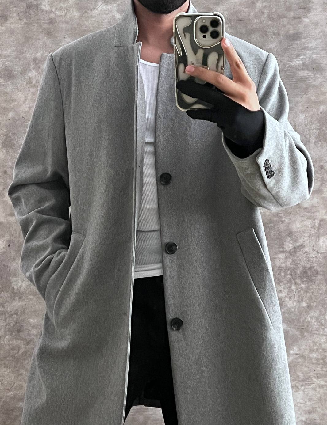 Abrigo tipo lana (L)