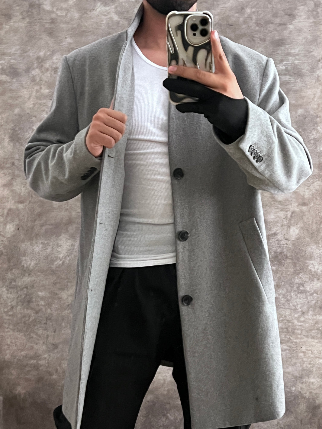 Abrigo tipo lana (L)