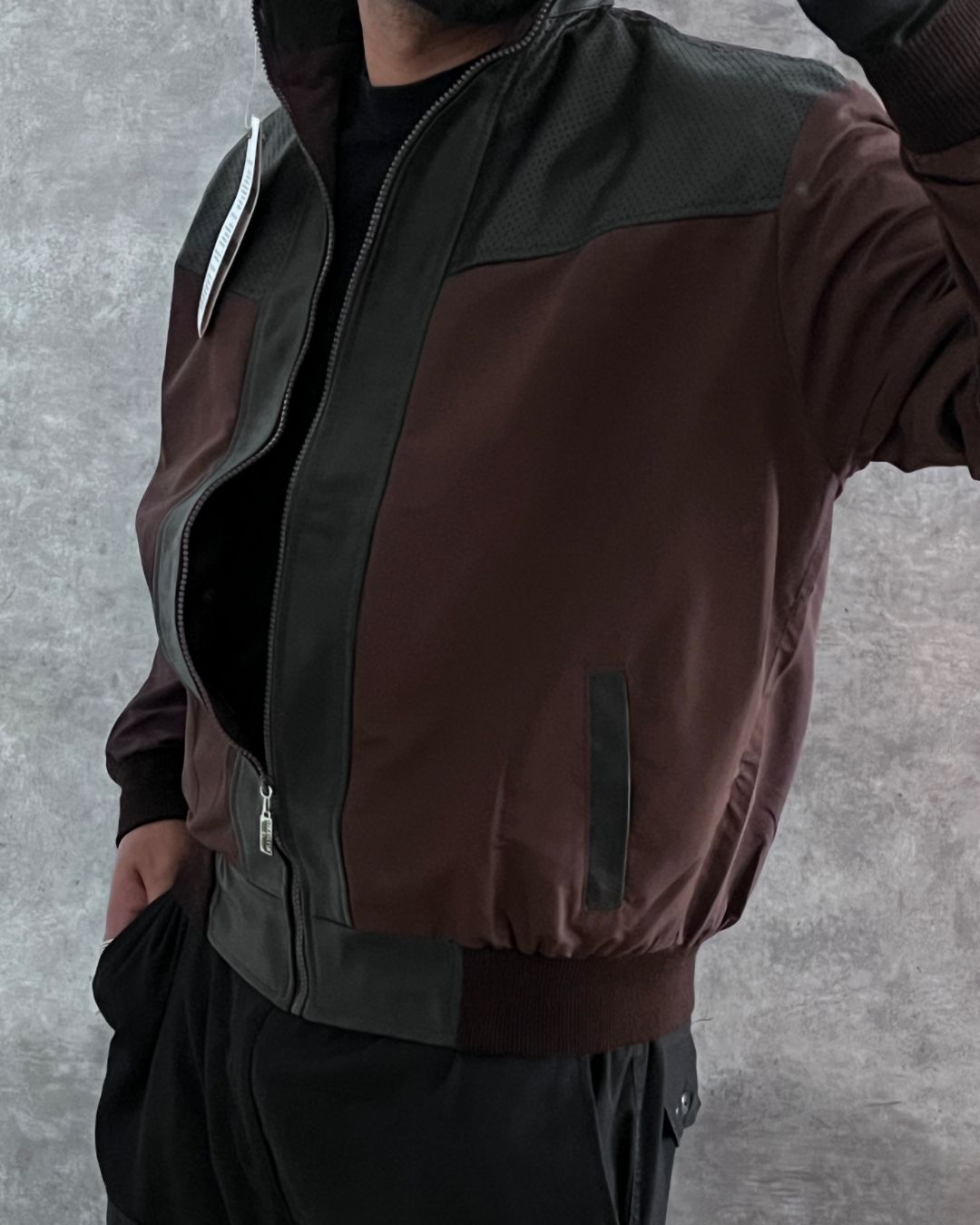 EMPORIO LEATHER JACKT (M)