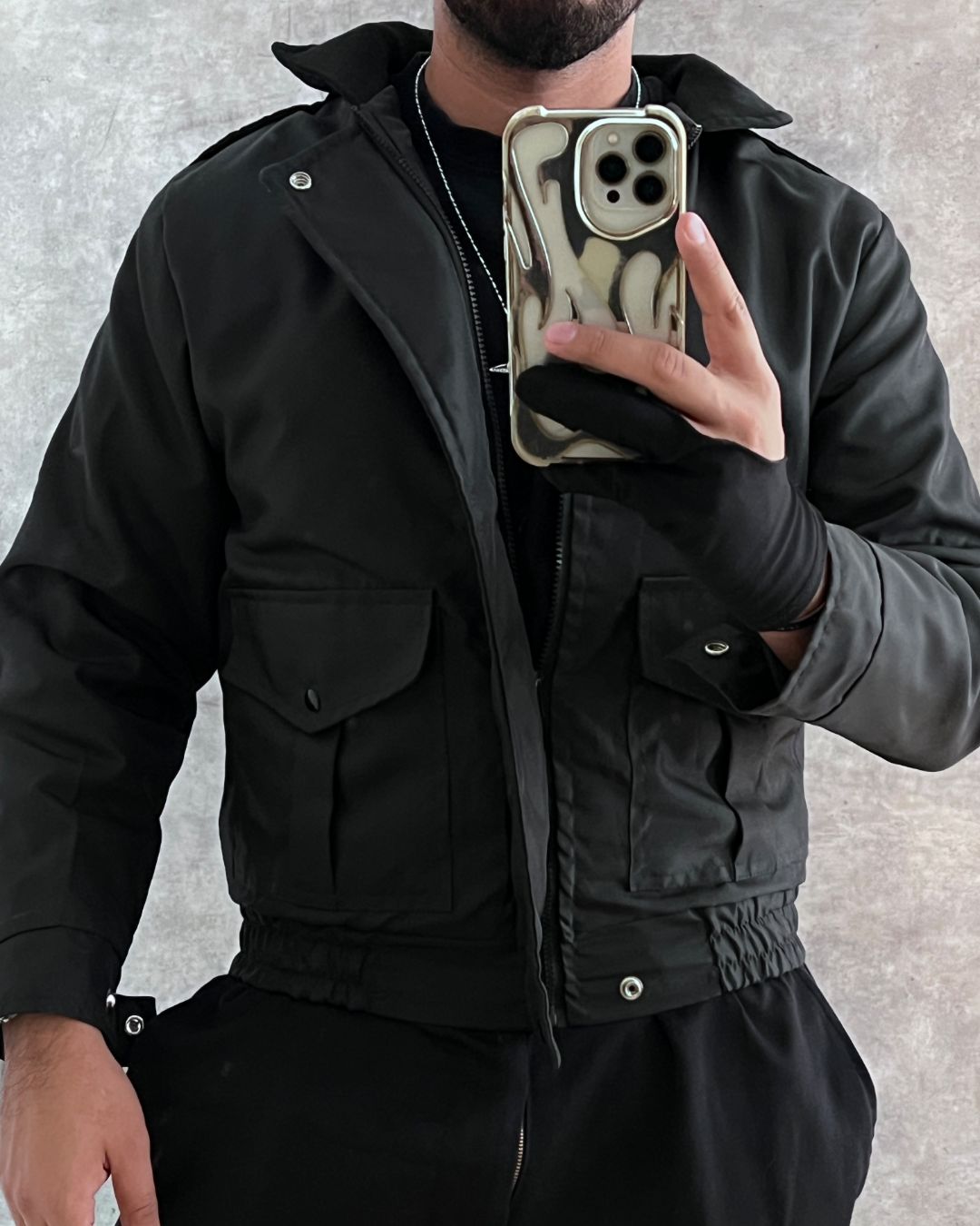 BLACK WORK JACKET (S)