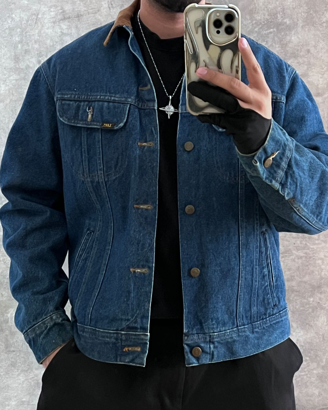 TRUCKER DENIM JACKET (L)