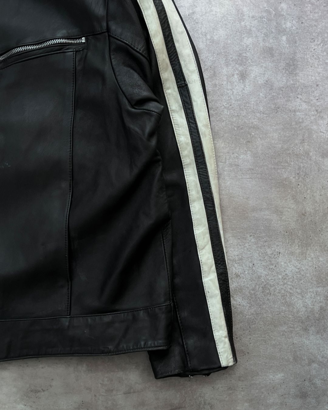 LEATHER JACKT BLCK (M)