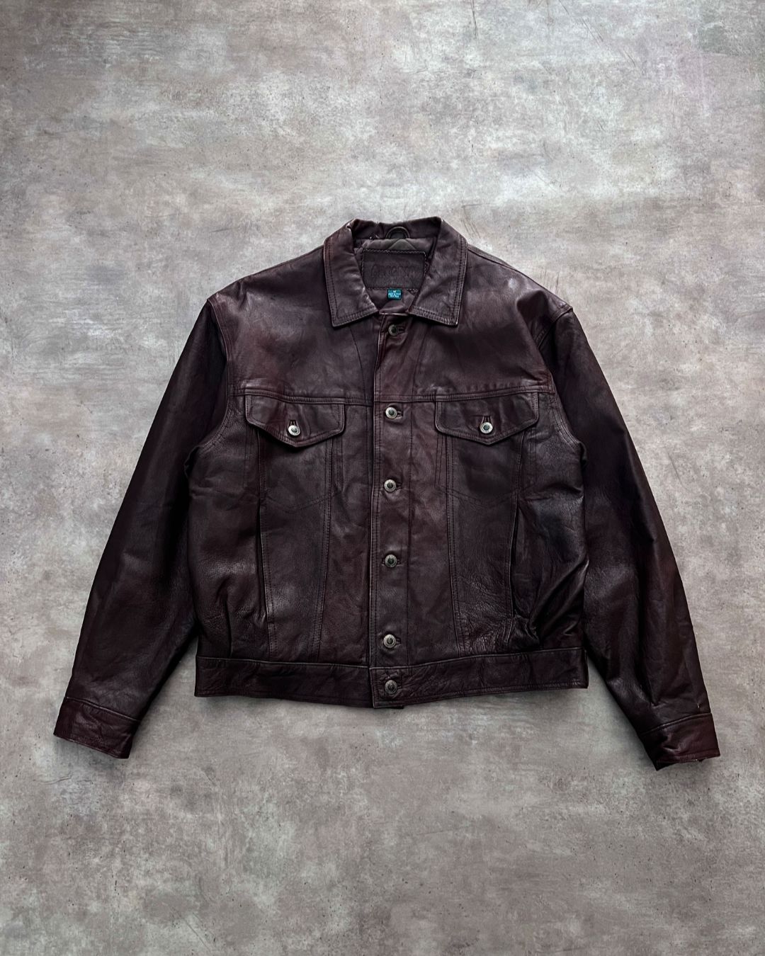 LEATHER JACKET BOXY FIT (M)