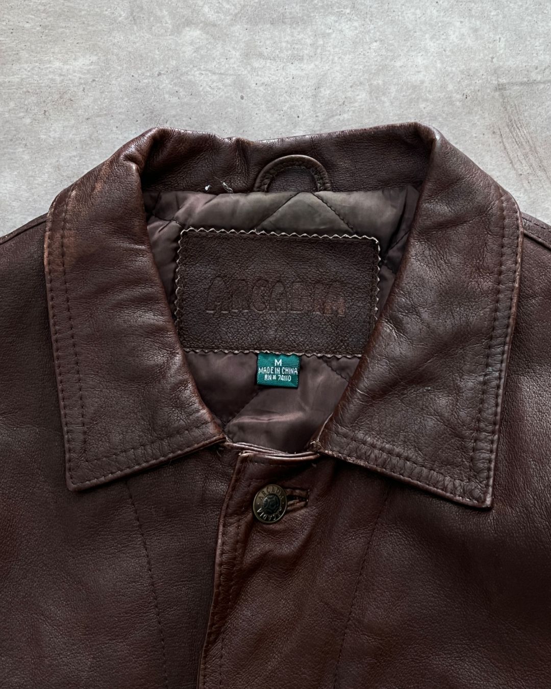 LEATHER JACKET BOXY FIT (M)