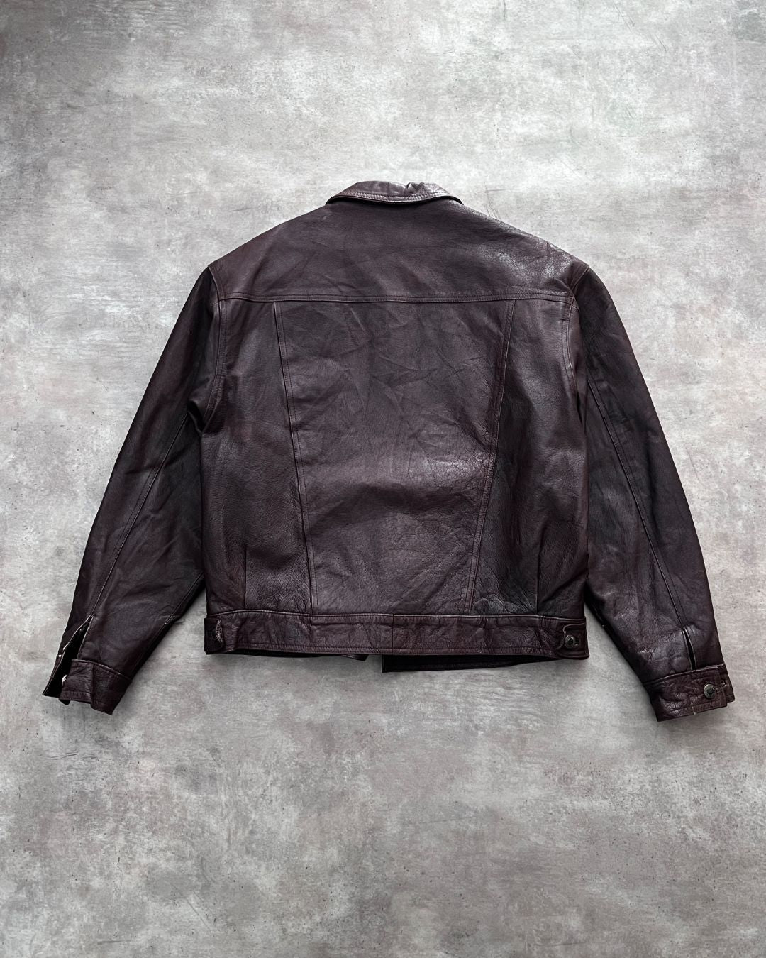 LEATHER JACKET BOXY FIT (M)