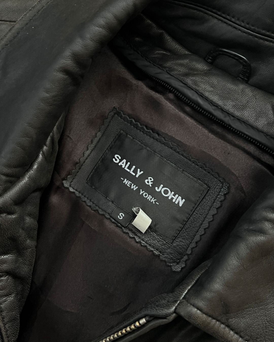 VINTAGE LAMBSKIN LEATHER JACKT (S)