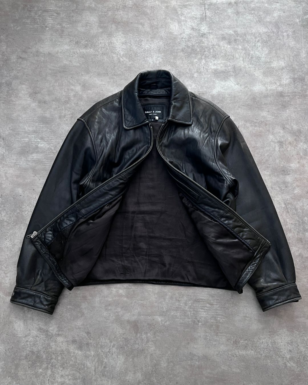 VINTAGE LAMBSKIN LEATHER JACKT (S)