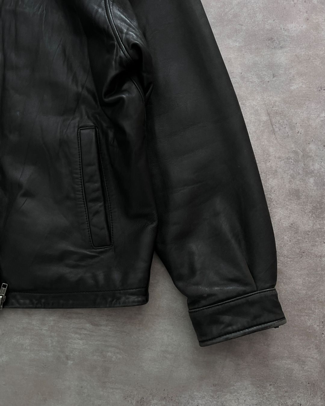 VINTAGE LAMBSKIN LEATHER JACKT (S)