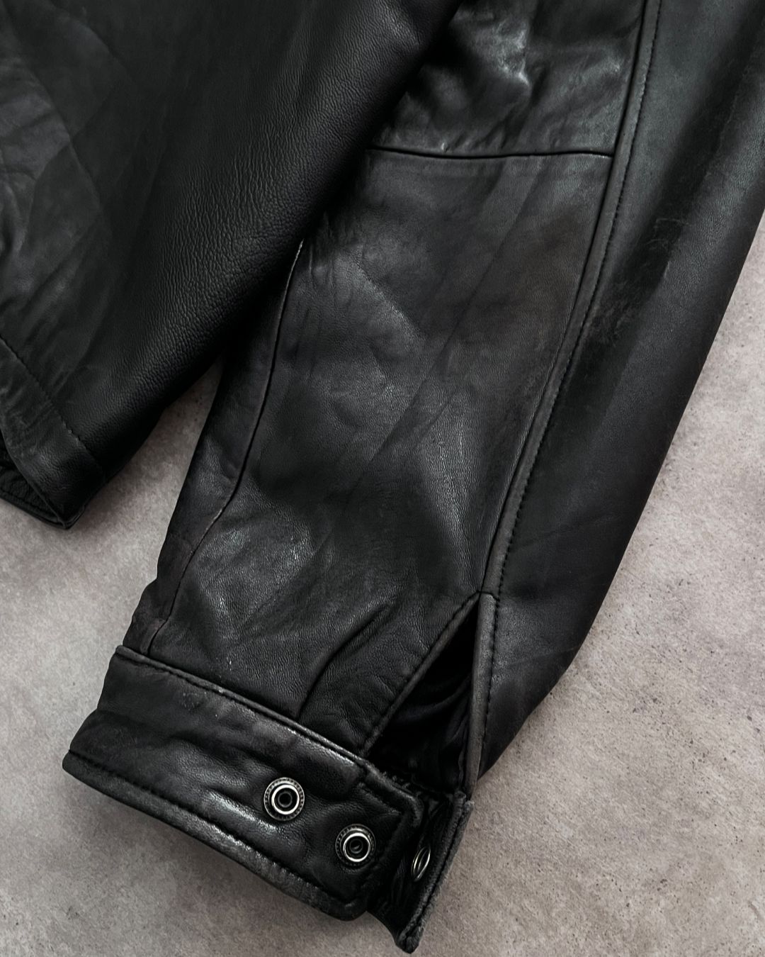 VINTAGE LAMBSKIN LEATHER JACKT (S)