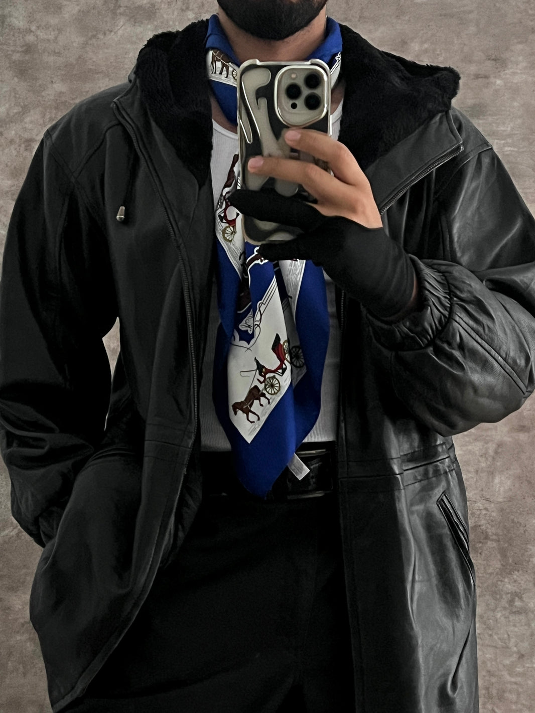 Artist Leather Coat (M)