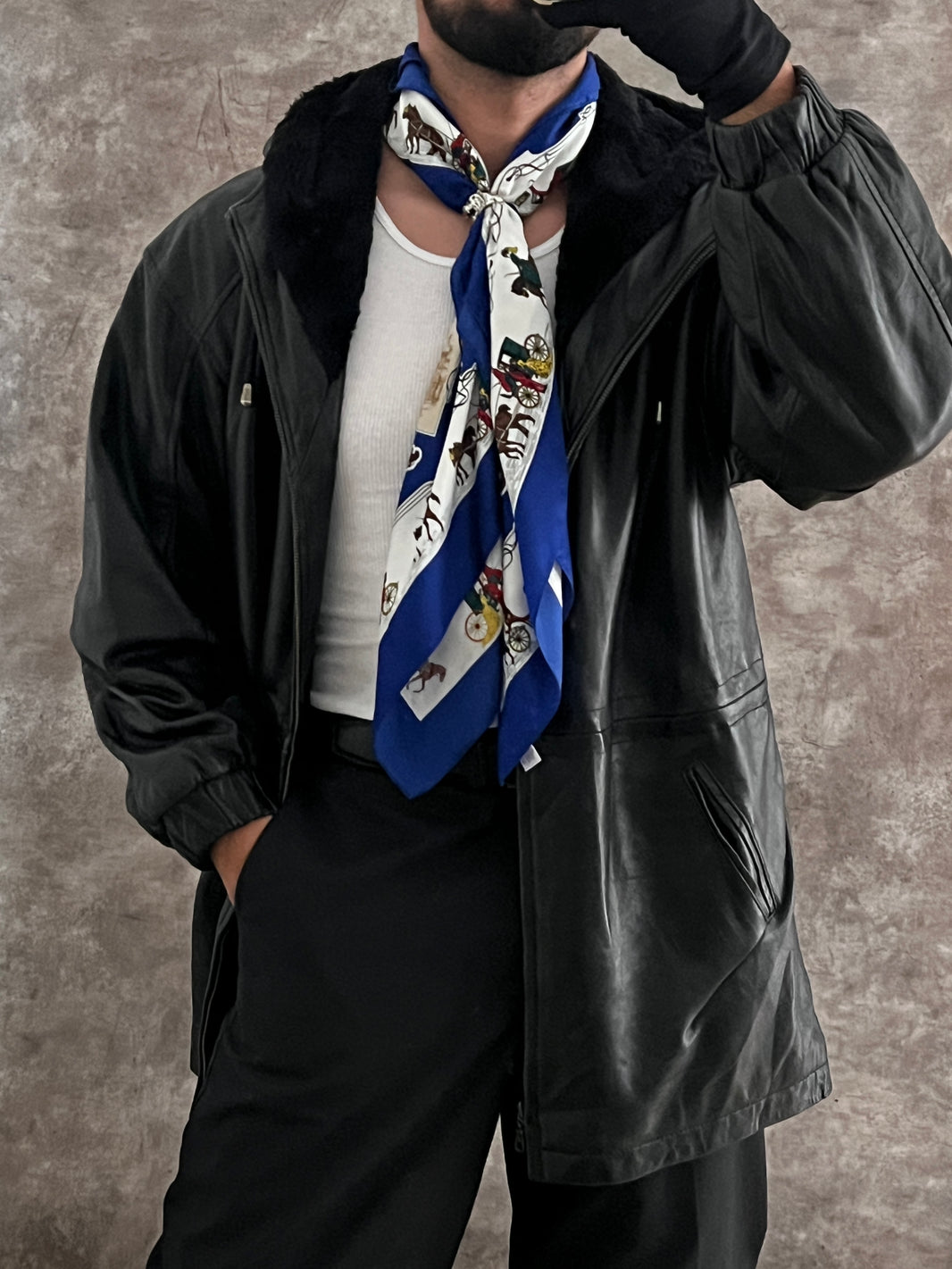 Artist Leather Coat (M)