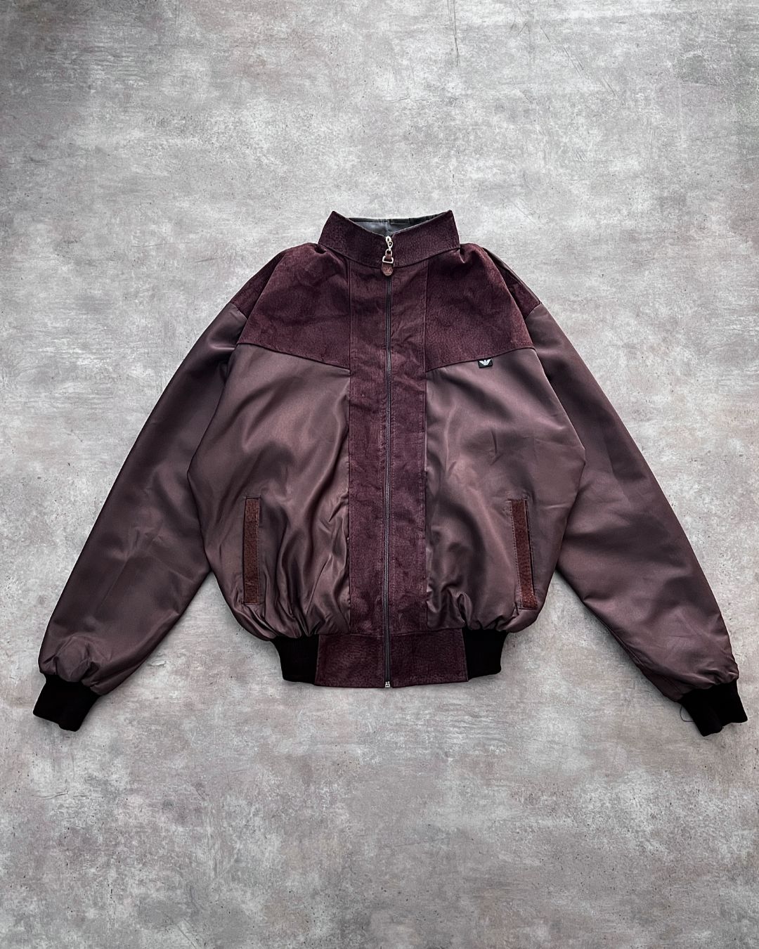 EMPORIO BROWN LEATHER JACKT (S)