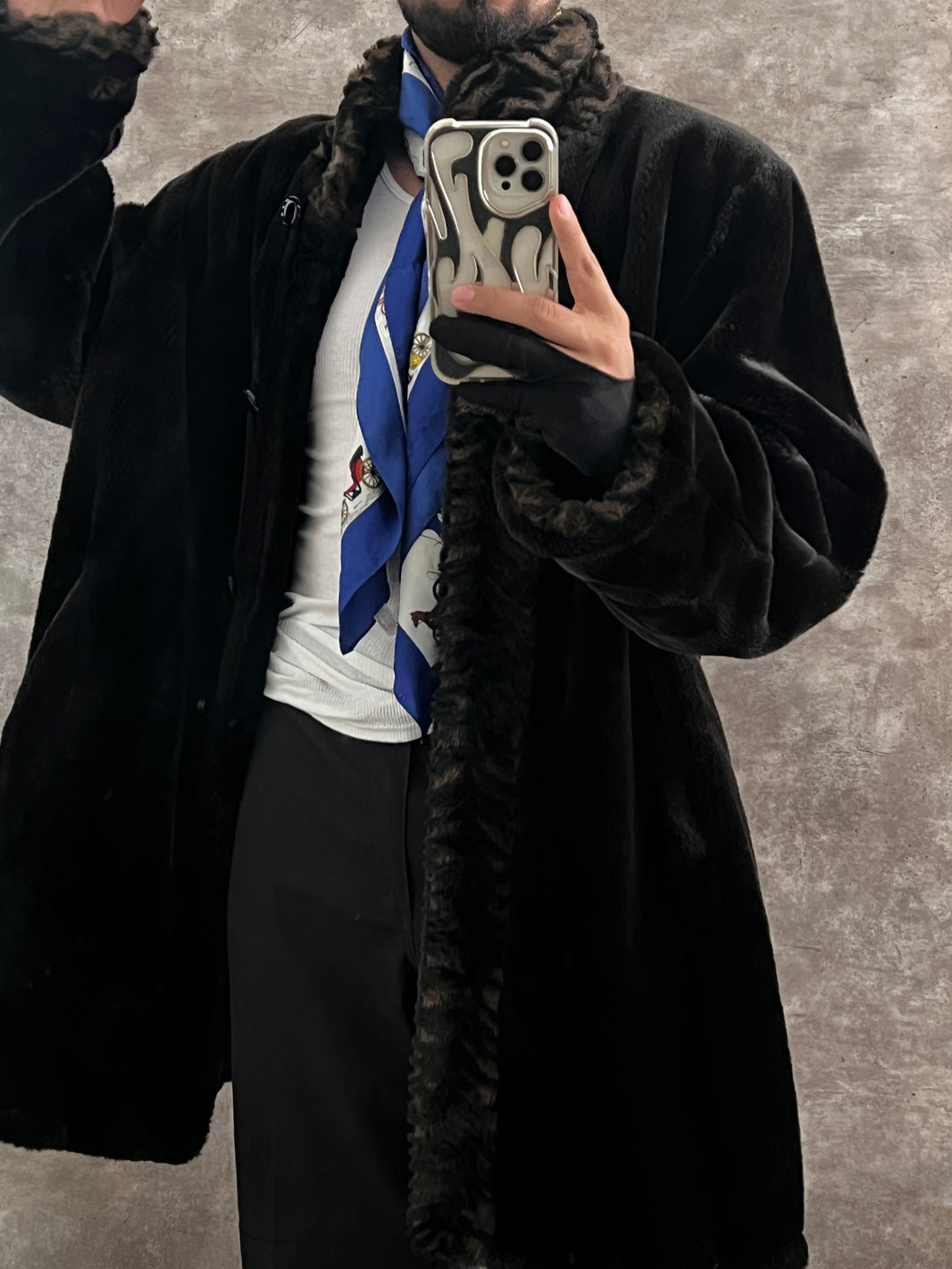 Abrigo de Lujo Faux Fur (XL)