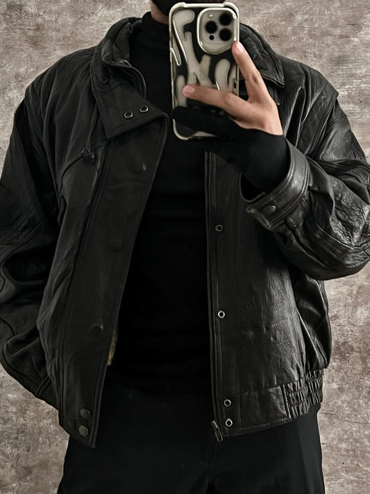 Bomber Leather Jacket (XL)