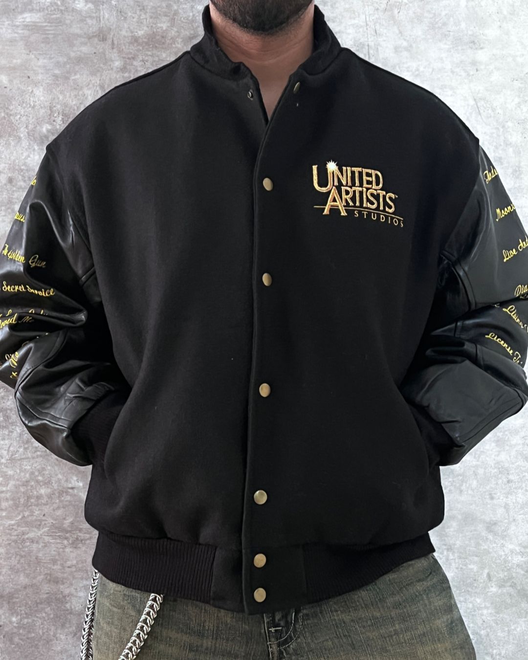 LEATHER JACKET GOLDEN EYE 007 - 90'S (L)