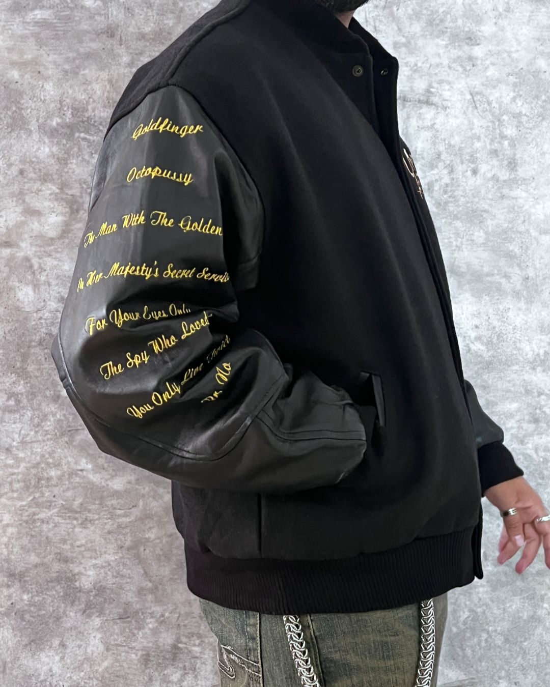 LEATHER JACKET GOLDEN EYE 007 - 90'S (L)
