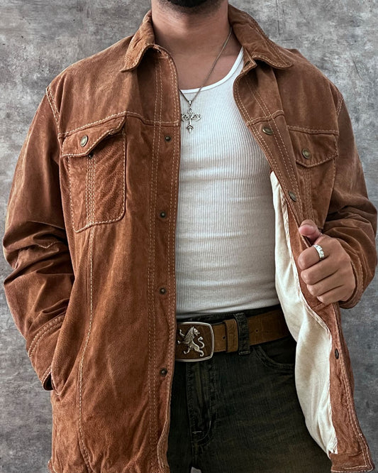 COWBOY LEATHER HUNTER JACKET (L/XL)