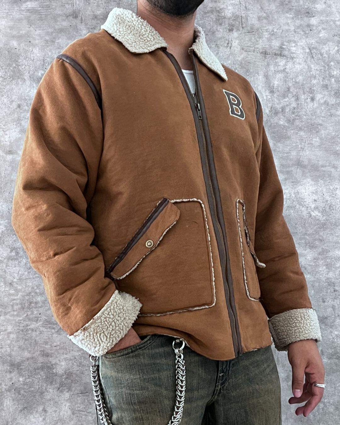 B SHERPA JACKET (M)