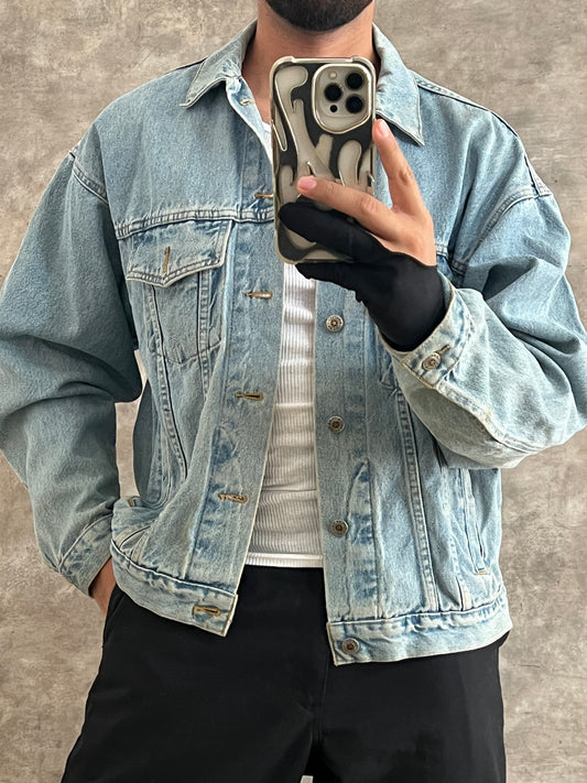 Vintage Denim Jacket Bison (L)
