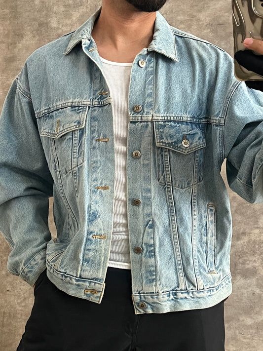 Vintage Denim Jacket Bison (L)