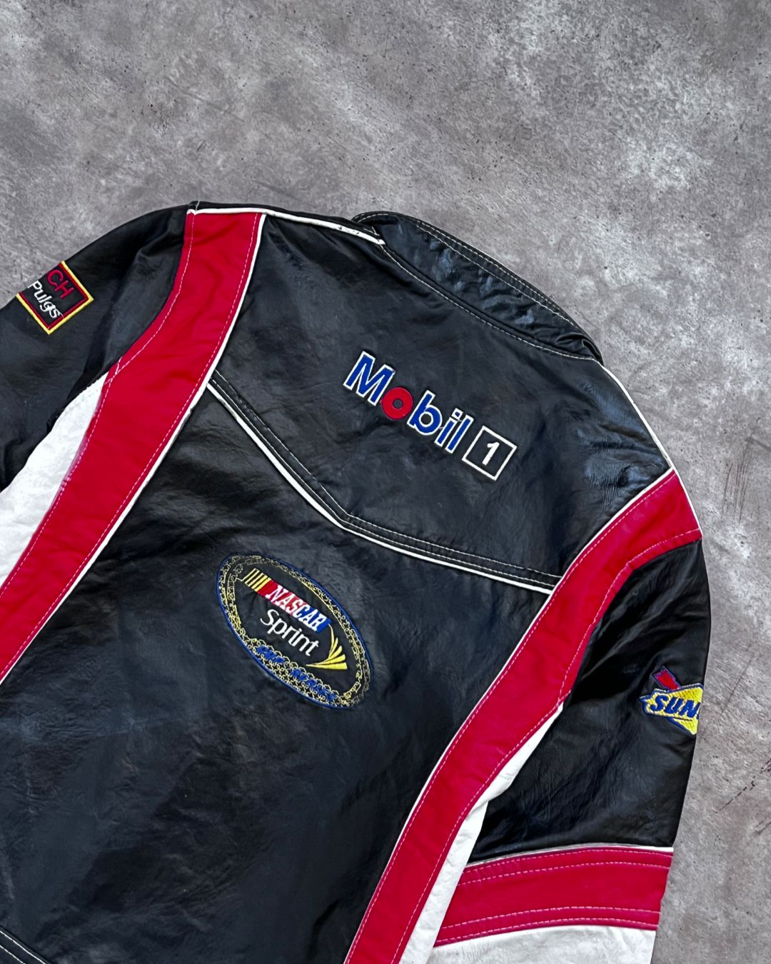KID NASCAR LEATHER JACKET (L)