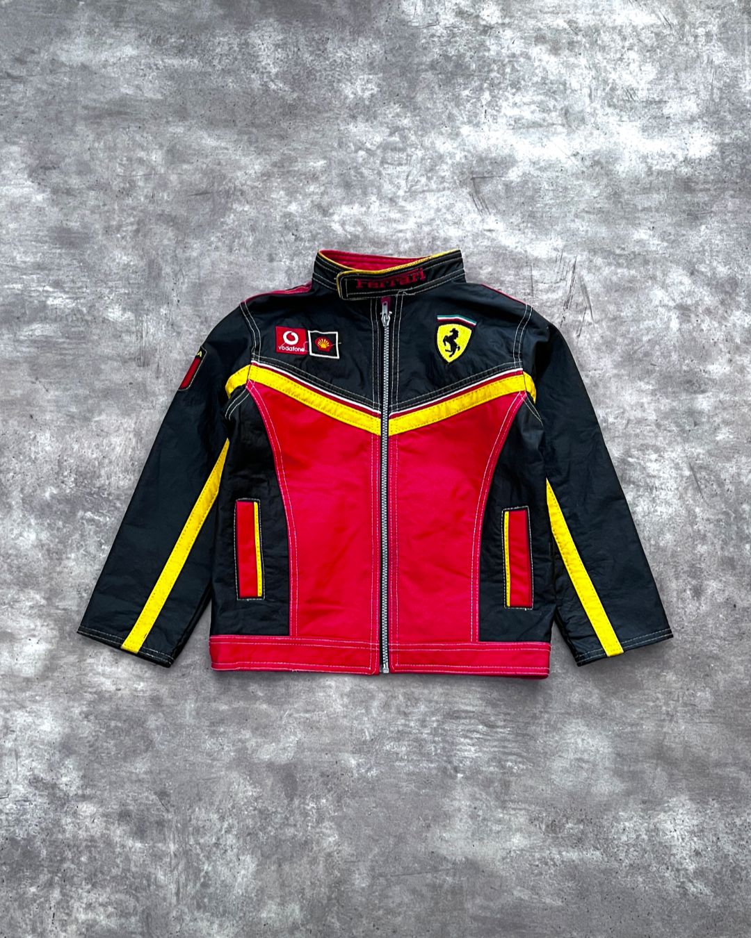 KID FERRARI LEATHER JACKET (M)