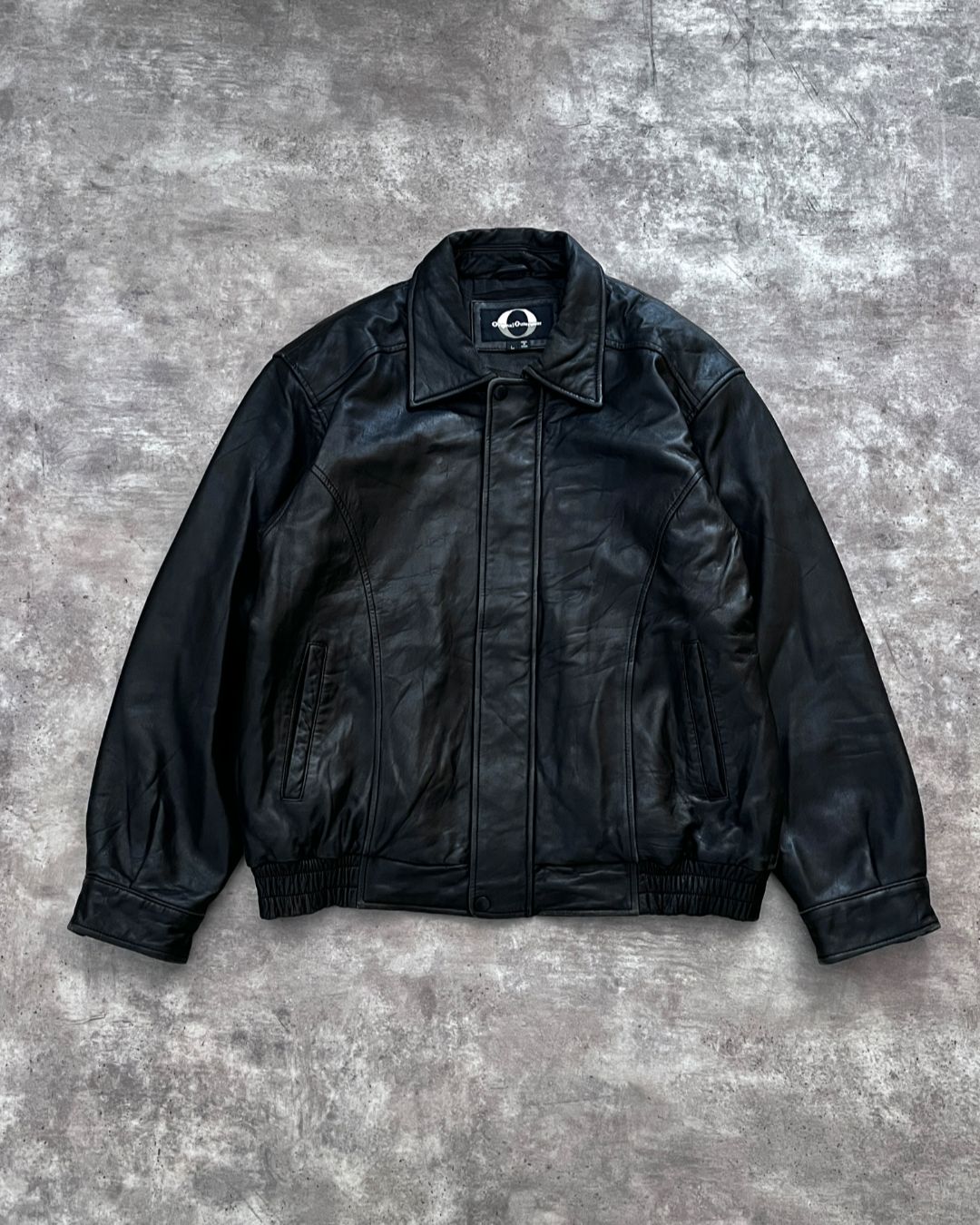 LEATHER LAMBSKIN JACKET (L)