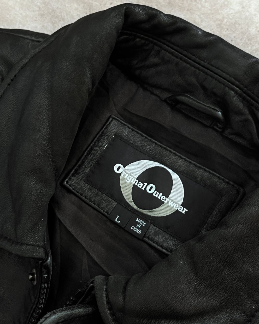 LEATHER LAMBSKIN JACKET (L)