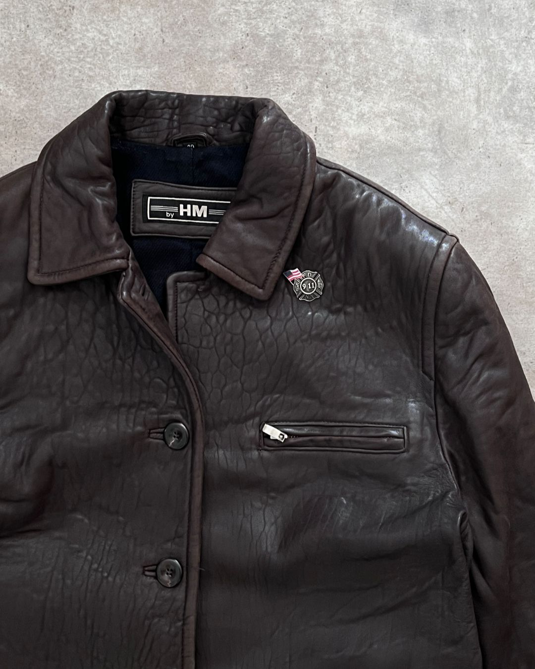 911 LAMBSKIN LEATHER JACKET (S)