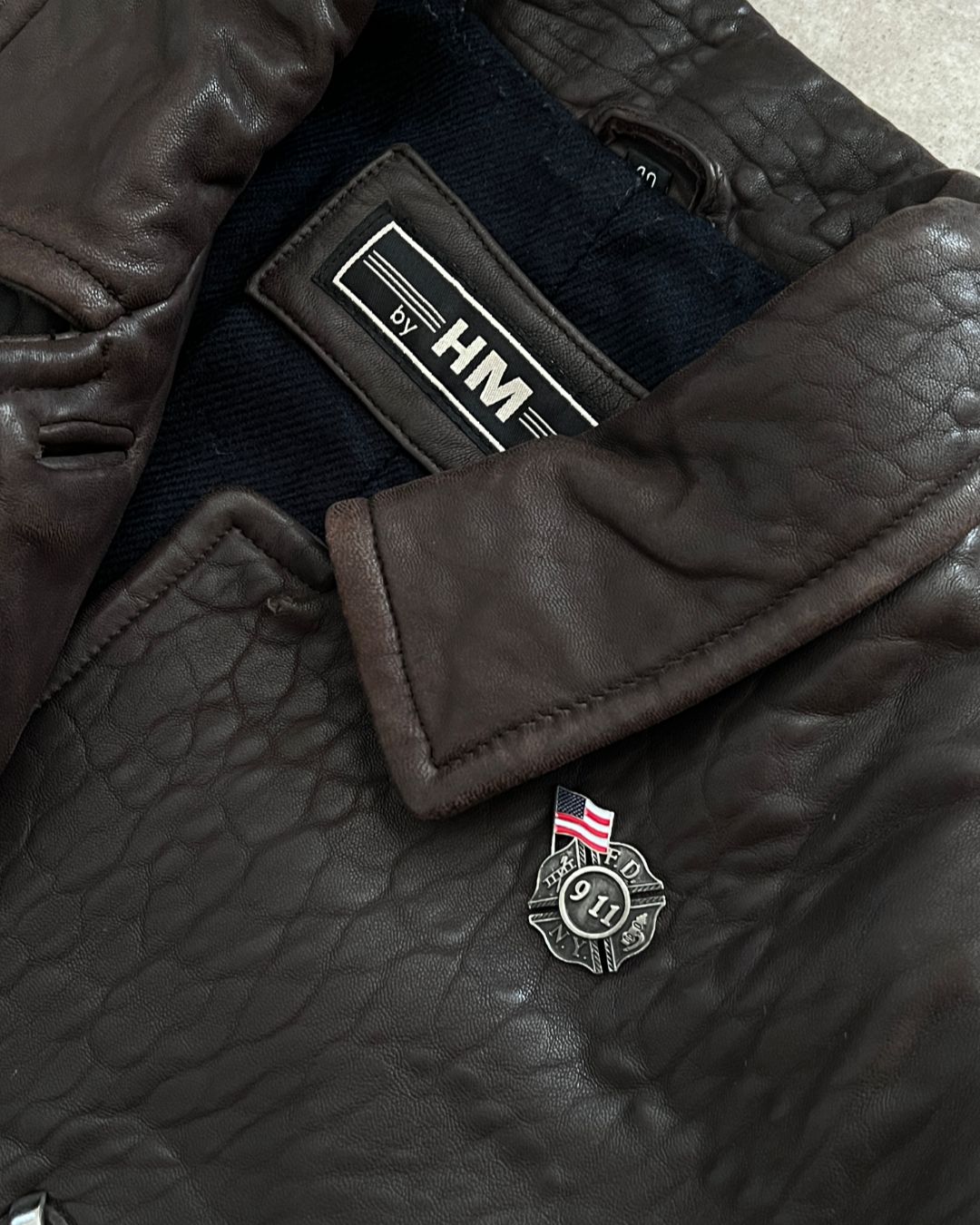 911 LAMBSKIN LEATHER JACKET (S)