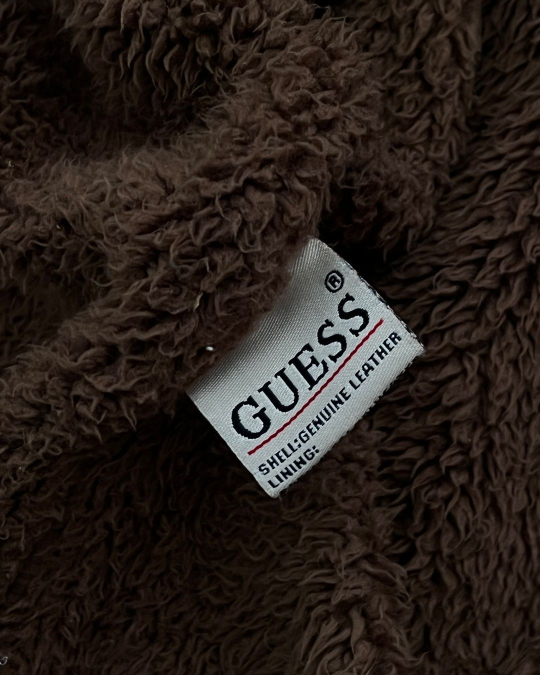 GUESS LEATHER JACKET (M)