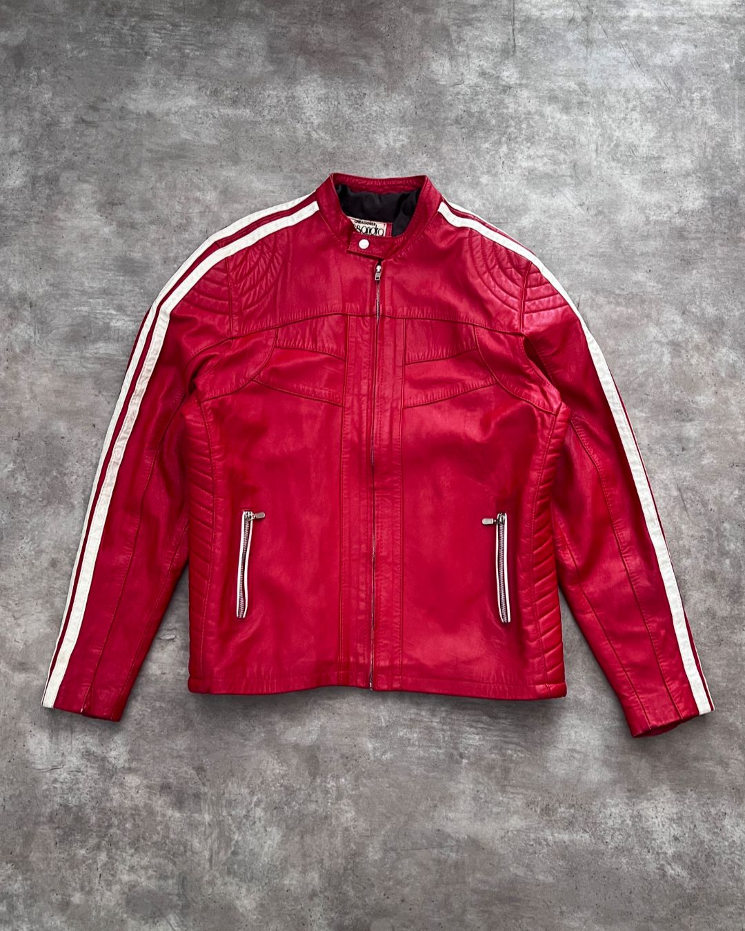 RED RACER LEATHER JACKET (L)