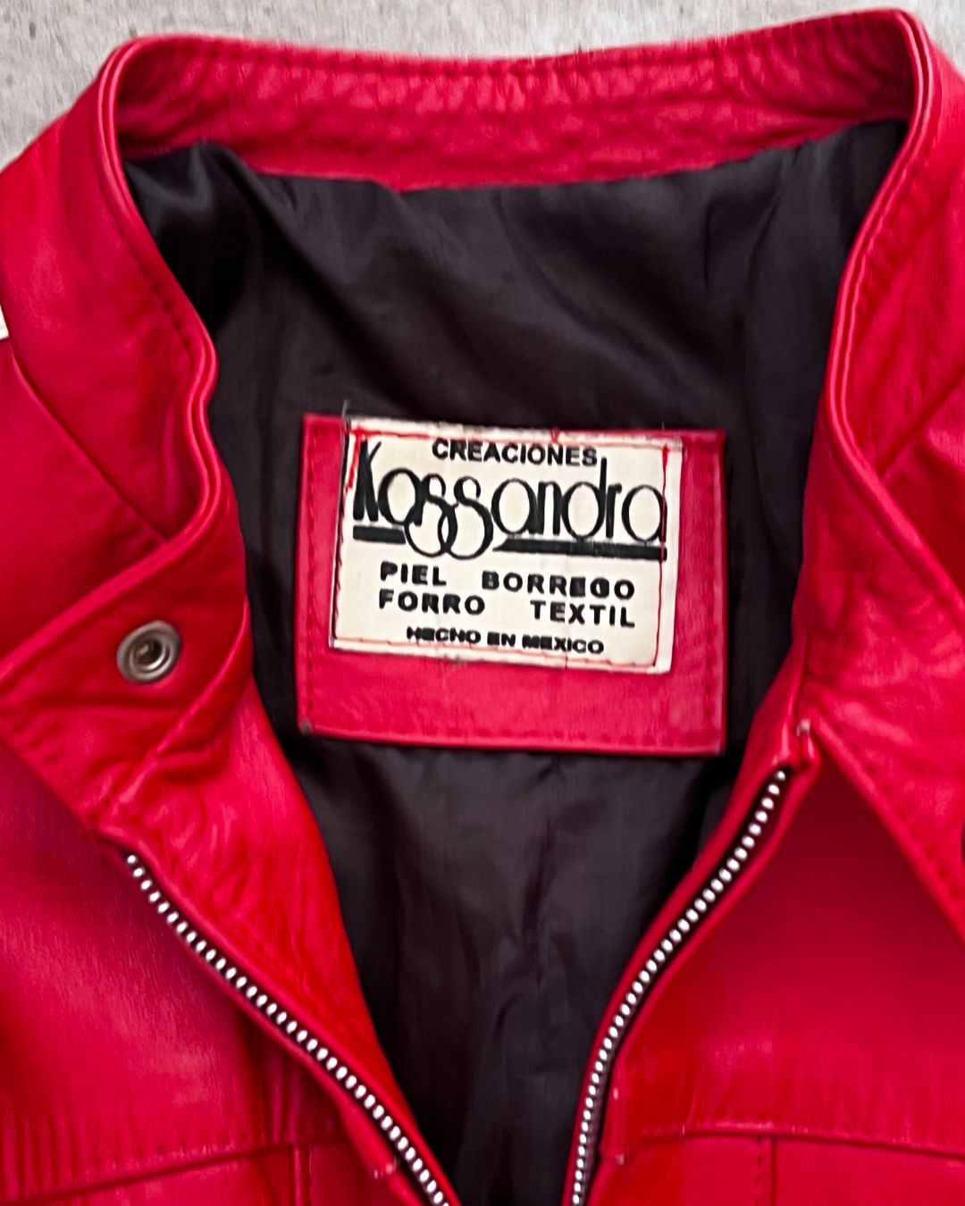 RED RACER LEATHER JACKET (L)