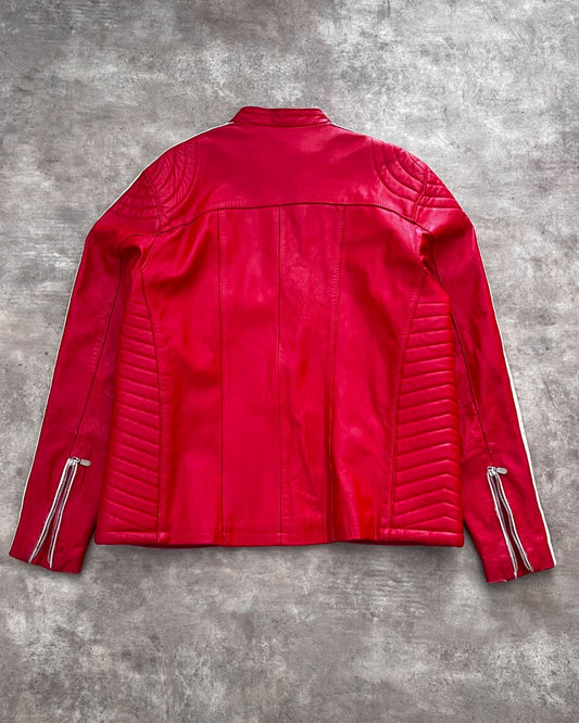 RED RACER LEATHER JACKET (L)
