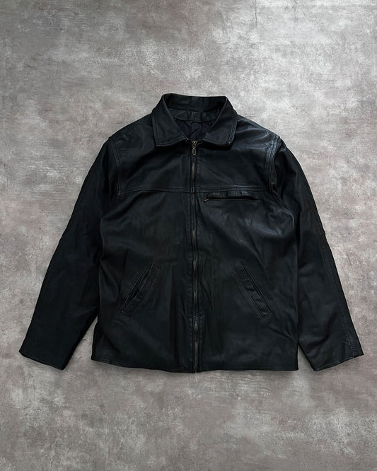 COWBOY BLCK LEATHER JACKET (M)