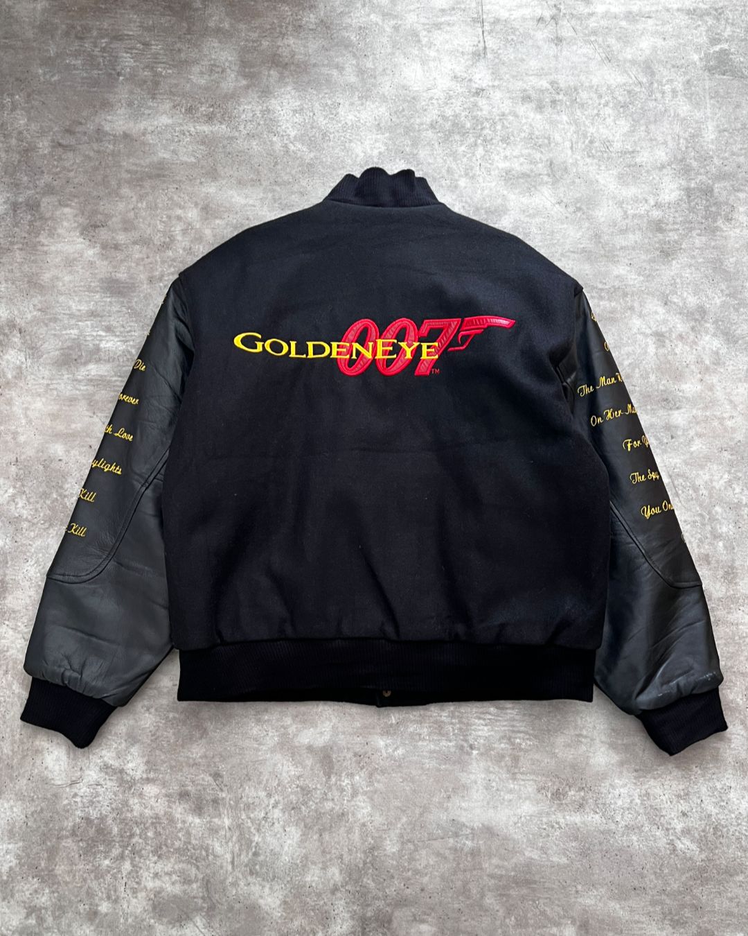 LEATHER JACKET GOLDEN EYE 007 - 90'S (L)
