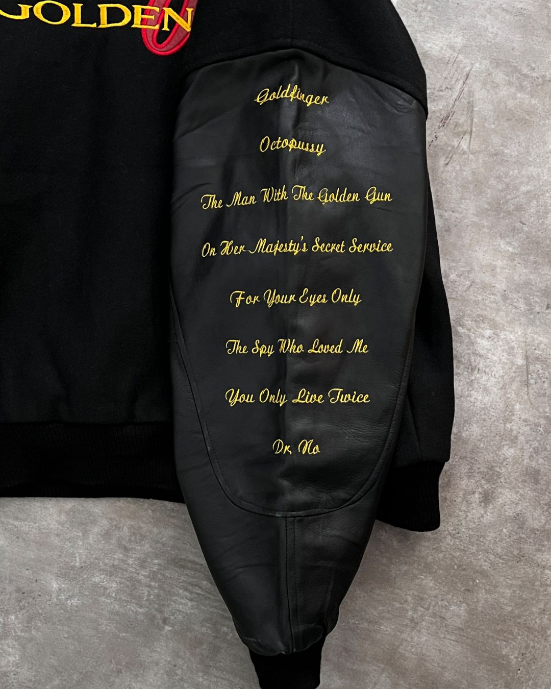 LEATHER JACKET GOLDEN EYE 007 - 90'S (L)