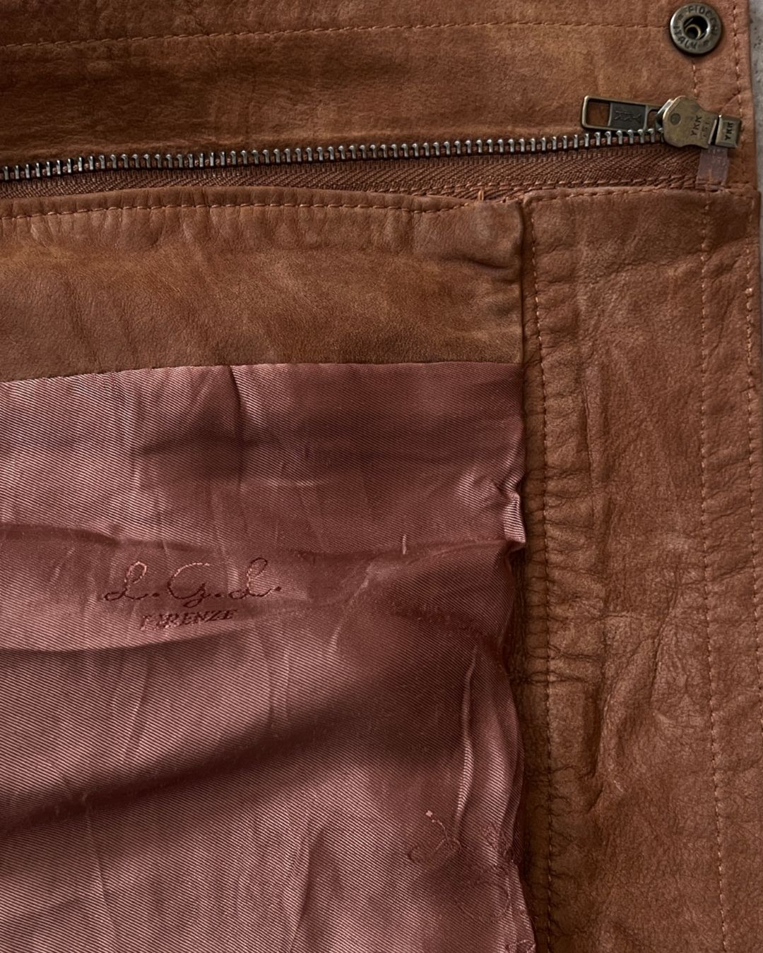 ITALIAN COWBOY LEATHER JACKET (L)