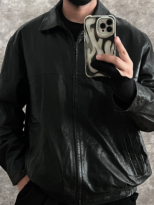 Black Leather Jacket (XL)