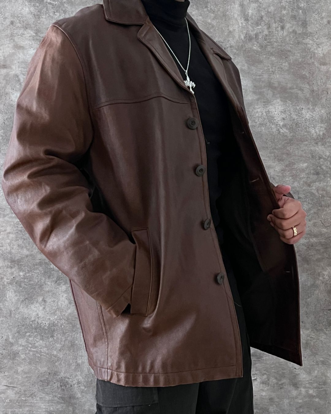 LEATHER HUNTER JACKT (L)