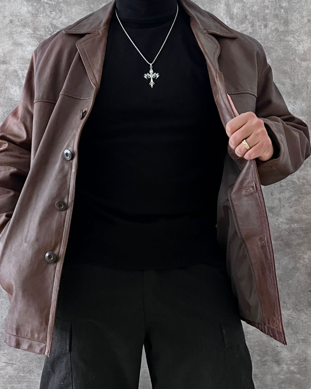 LEATHER HUNTER JACKT (L)