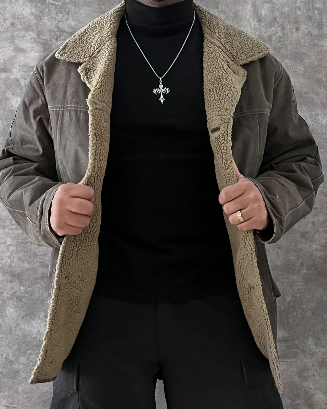 COWBOY LEATHER WESTERN JACKET (XL)