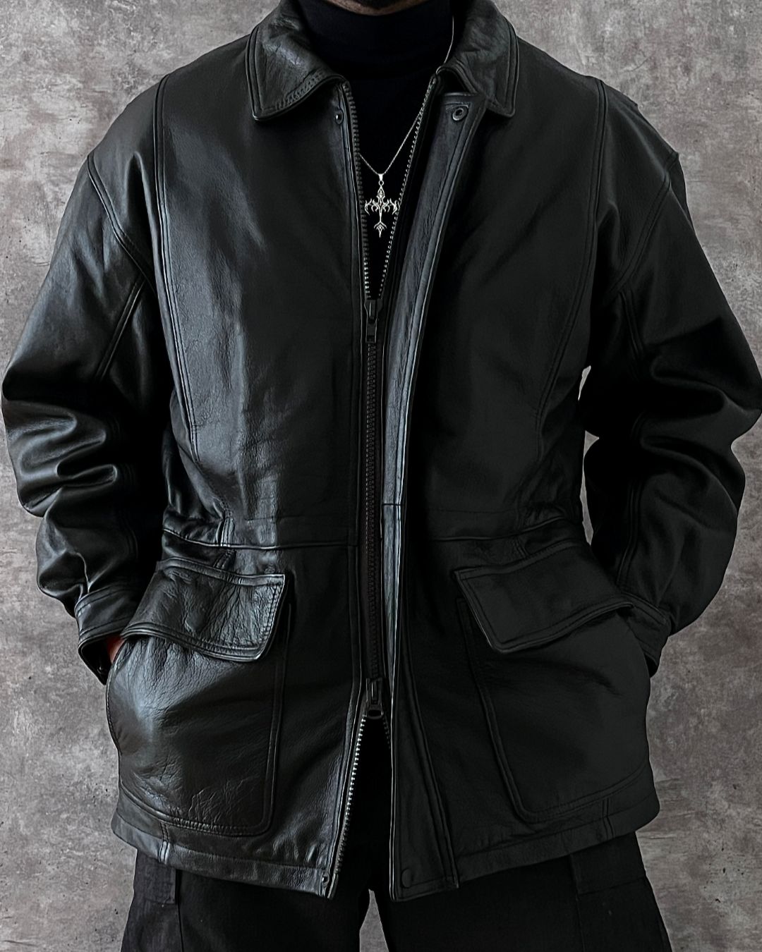 PREMIUM LEATHER HUNTER JACKET (M)