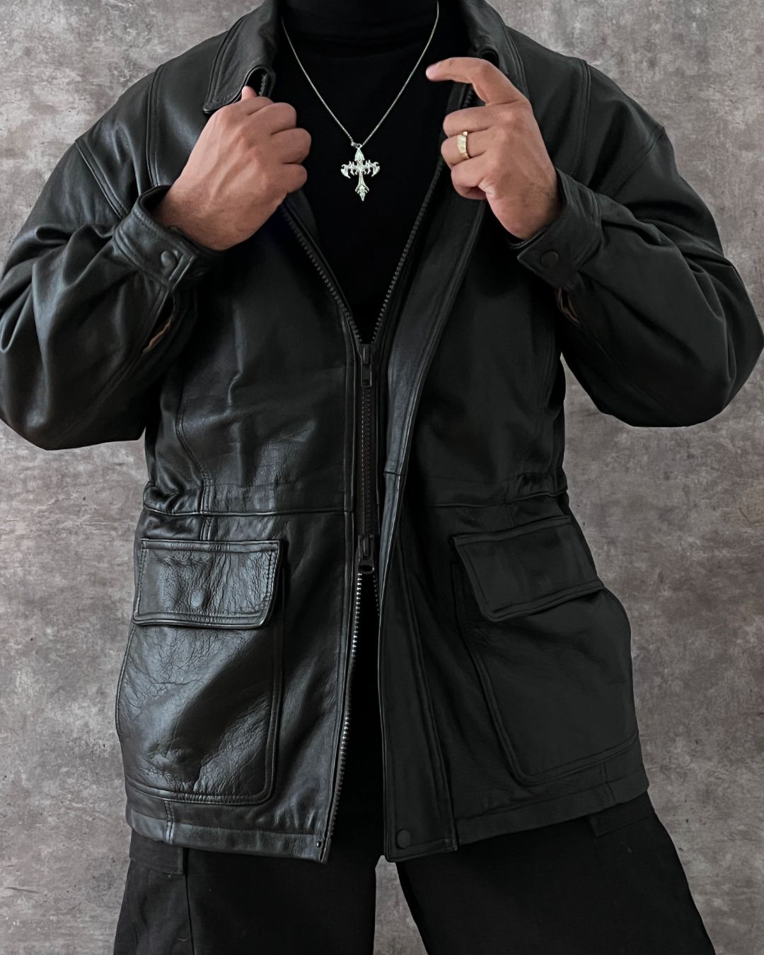 PREMIUM LEATHER HUNTER JACKET (M)