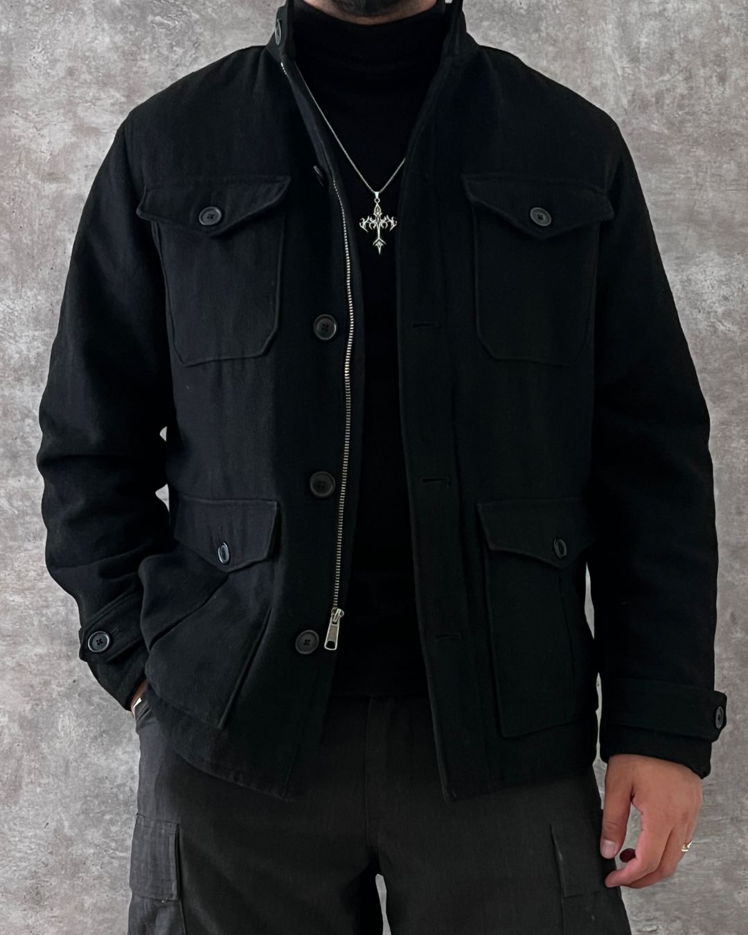 ABRIGO DE LANA OLD NAVY (M)