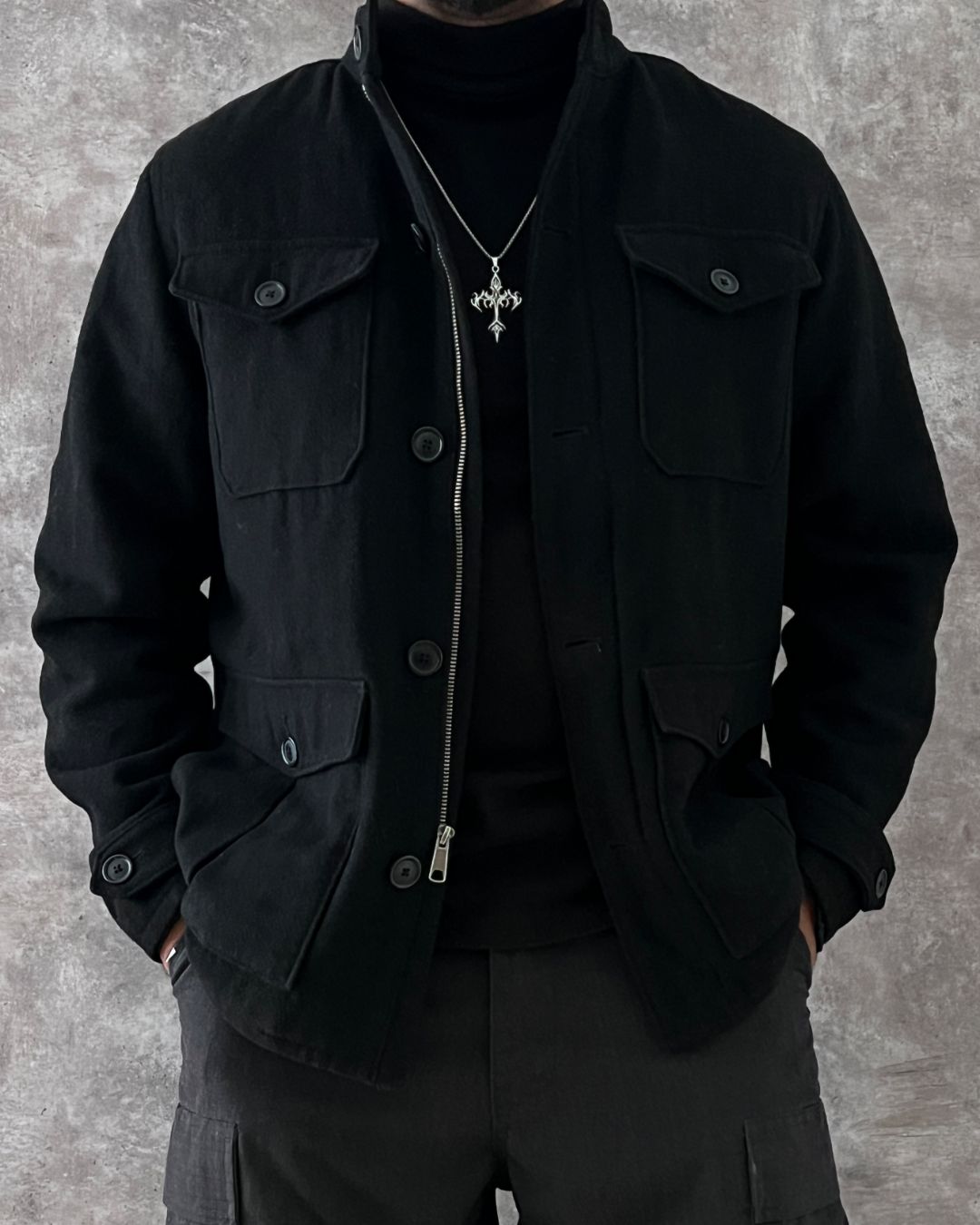 ABRIGO DE LANA OLD NAVY (M)