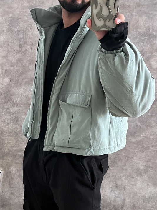 Jacket puffer cropped (M)